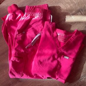 Pink Figs Scrubs Set